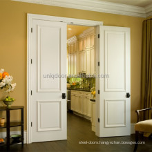 2 panel custom wooden door double swing interior kitchen room door